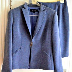 KASPER Two Piece Blue Suit Skirt 8P